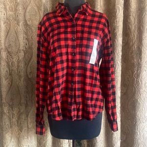 Universal Thread relaxed fit plaid blouse